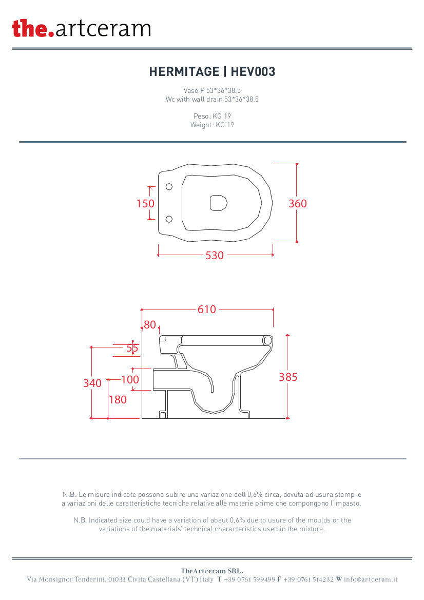 Hermitage Stand-WC + Bidet