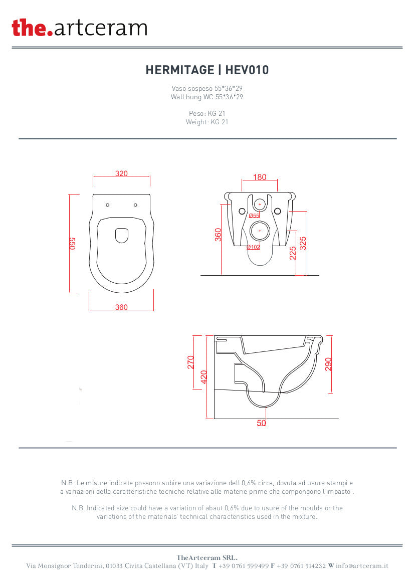 Hermitage Wand-WC + Bidet