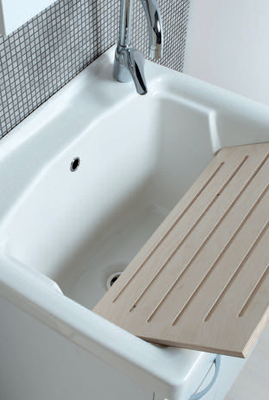 Oceano 60x60 cm Waschbecken mit Keramikwanne