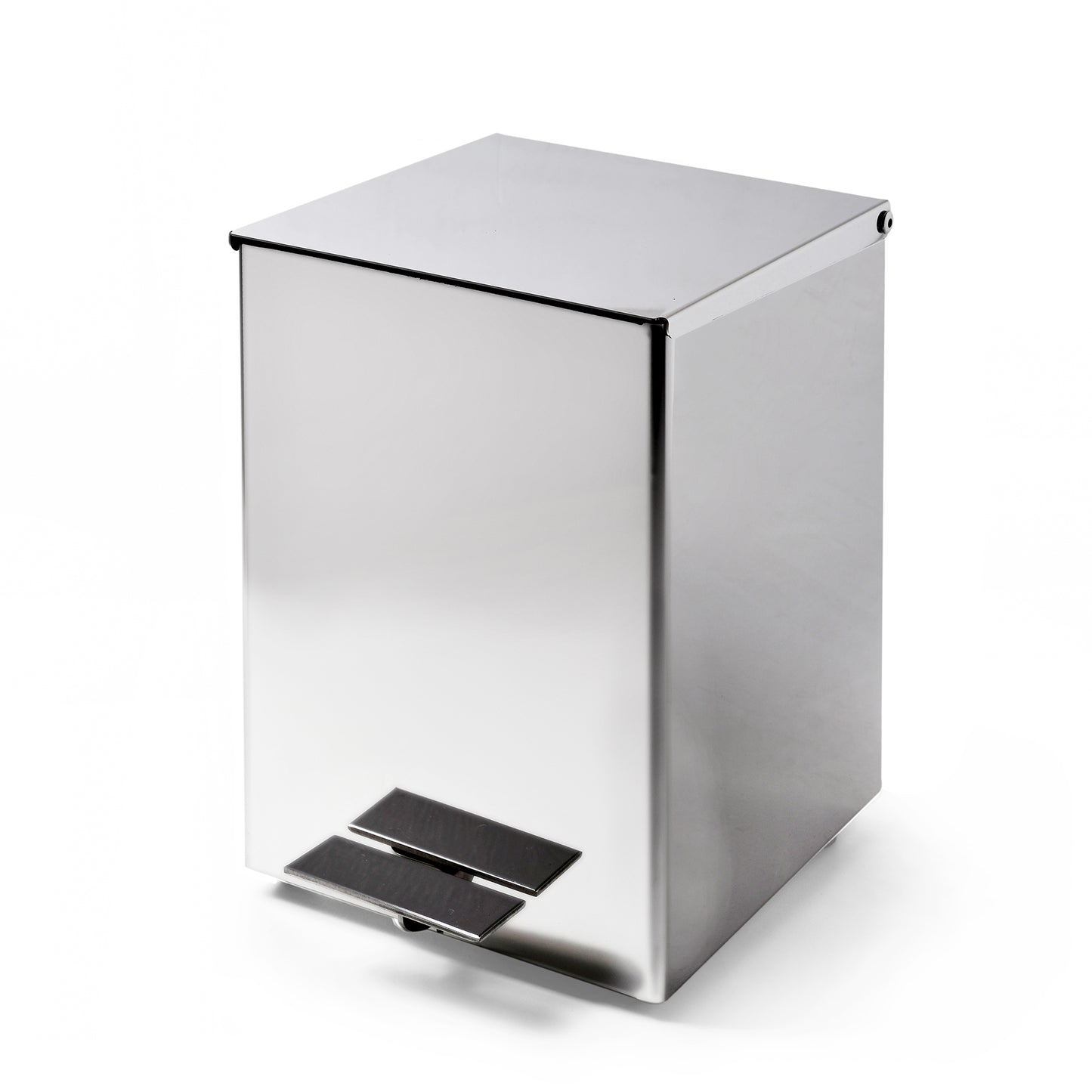 Pattumiera Inox 5 Lt. a Pedale Metal Quadra Cromo