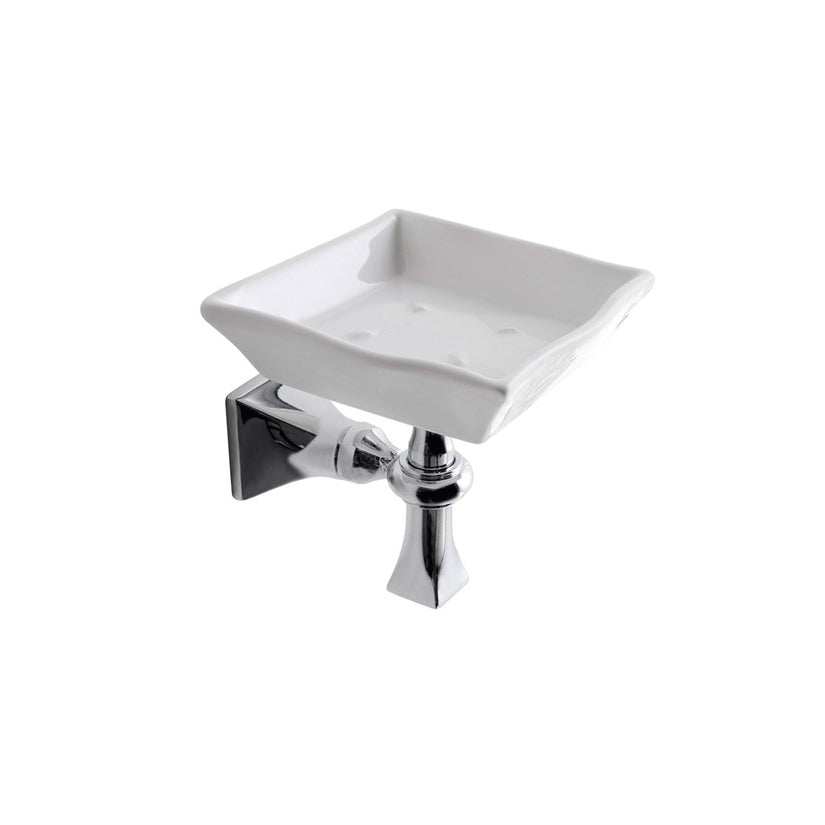 Porte-savon mural papillon