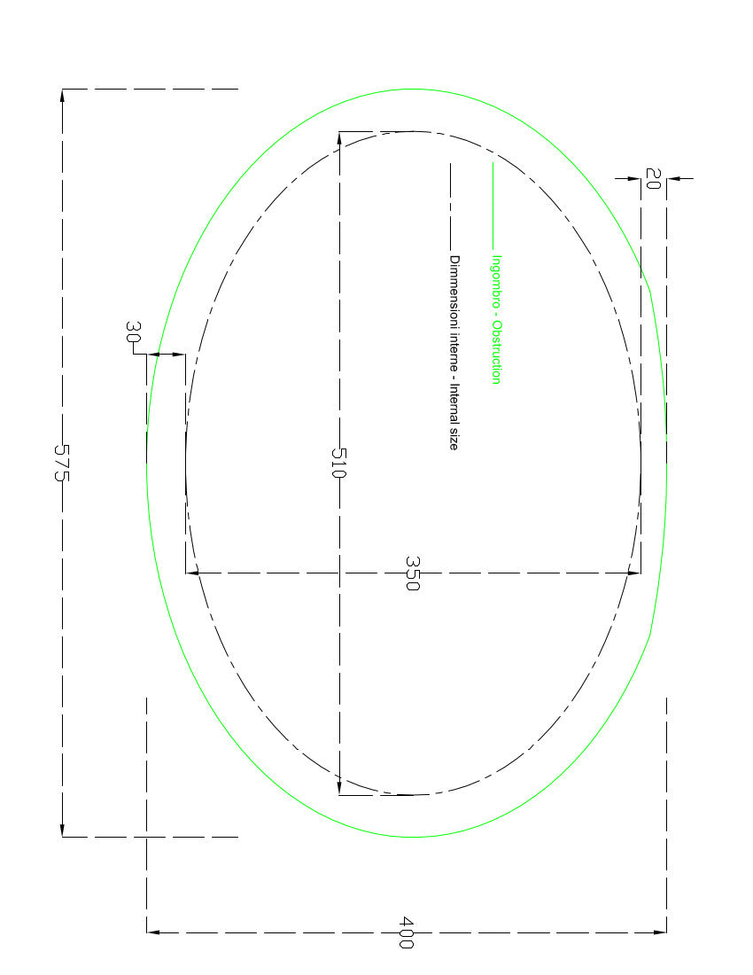 Évier sous plan 57x40 cm