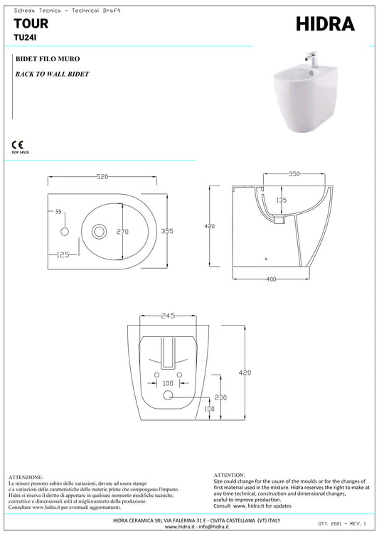 Visite guidée du bidet sur pied
