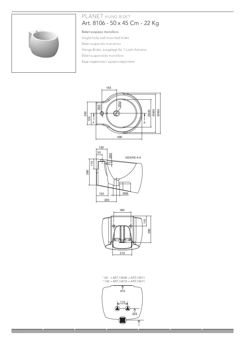 Planet Wandbidet