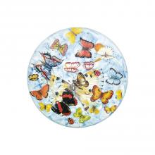 Runde Lavastein-Tischplatte Butterfly