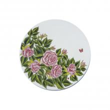 Runde Lavastein-Tischplatte Rose