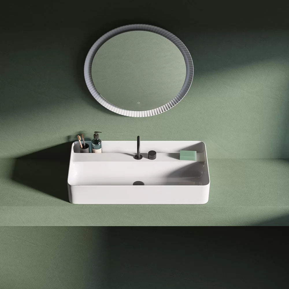 Lavabo Appoggio/Sospeso Rettangolare cm 100x50 Brooklyn