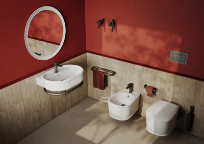 Lavabo suspendu ovale Brera, monotrou, 65 x 46 cm 