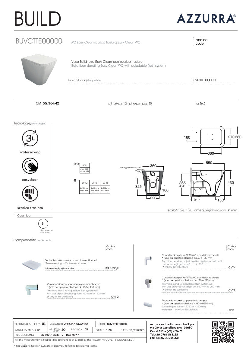 Vaso a terra cm 55x36 Build