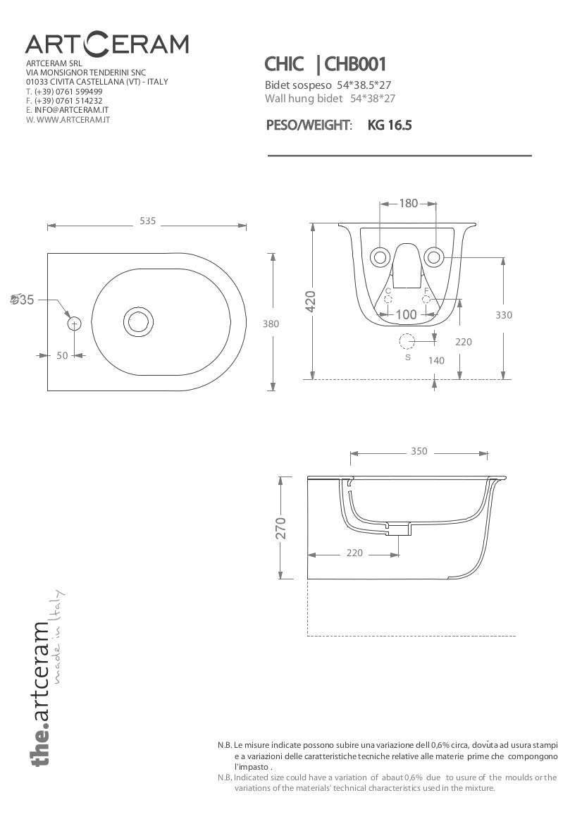 Elegantes Wandbidet