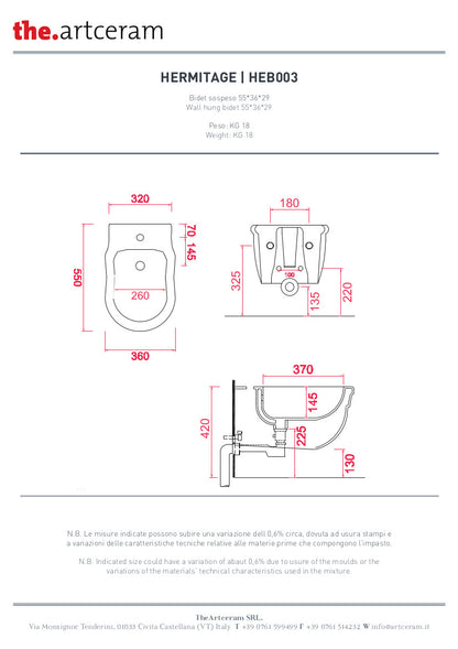 Hermitage Wand-WC + Bidet