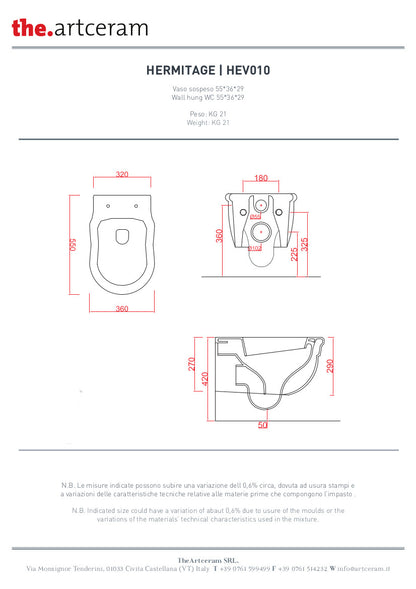 Hermitage Wand-WC + Bidet