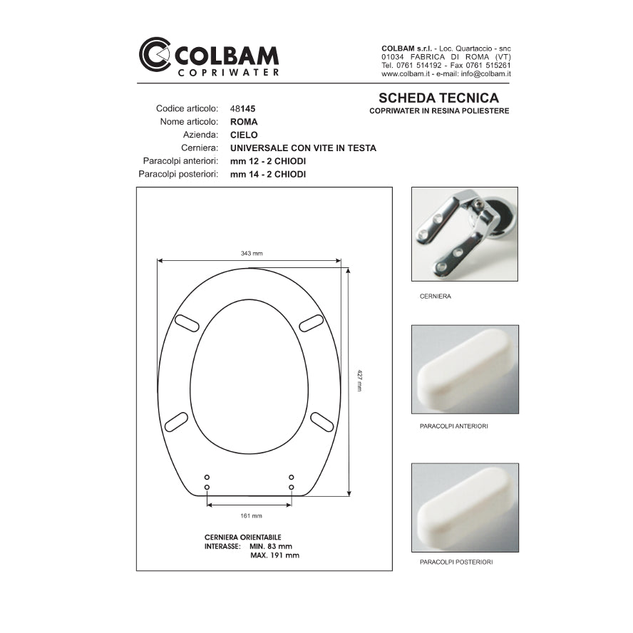 Kompatible WC-Sitze Rom