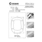 Eleganter, kompatibler WC-Sitz