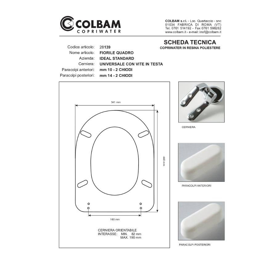 Fiorile Quadro-kompatibler Toilettensitz