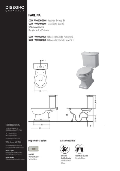 Paolina Monobloc Toilette