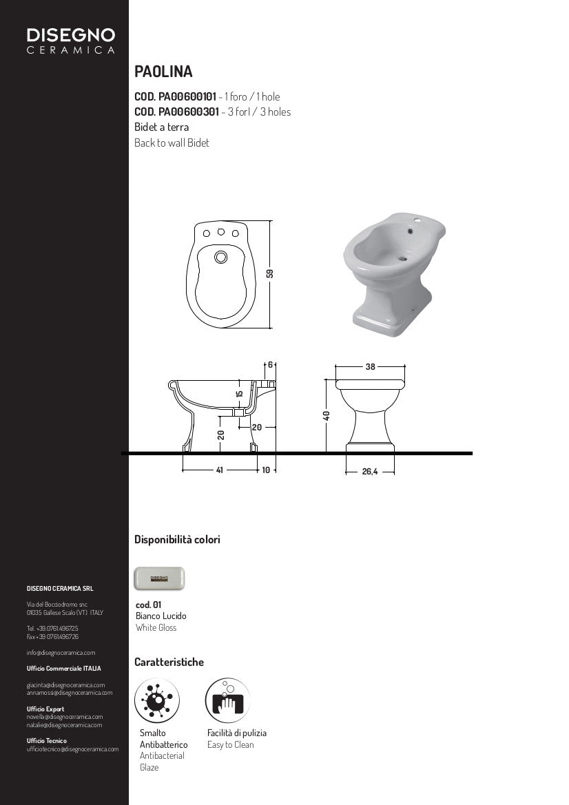 Paolina 3-Loch-Standbidet