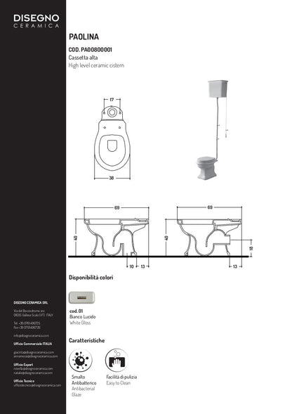 Boîte de chasse d'eau Alta Paolina