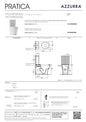 scheda tecnica vaso Wc monoblocco Pratica Azzurra