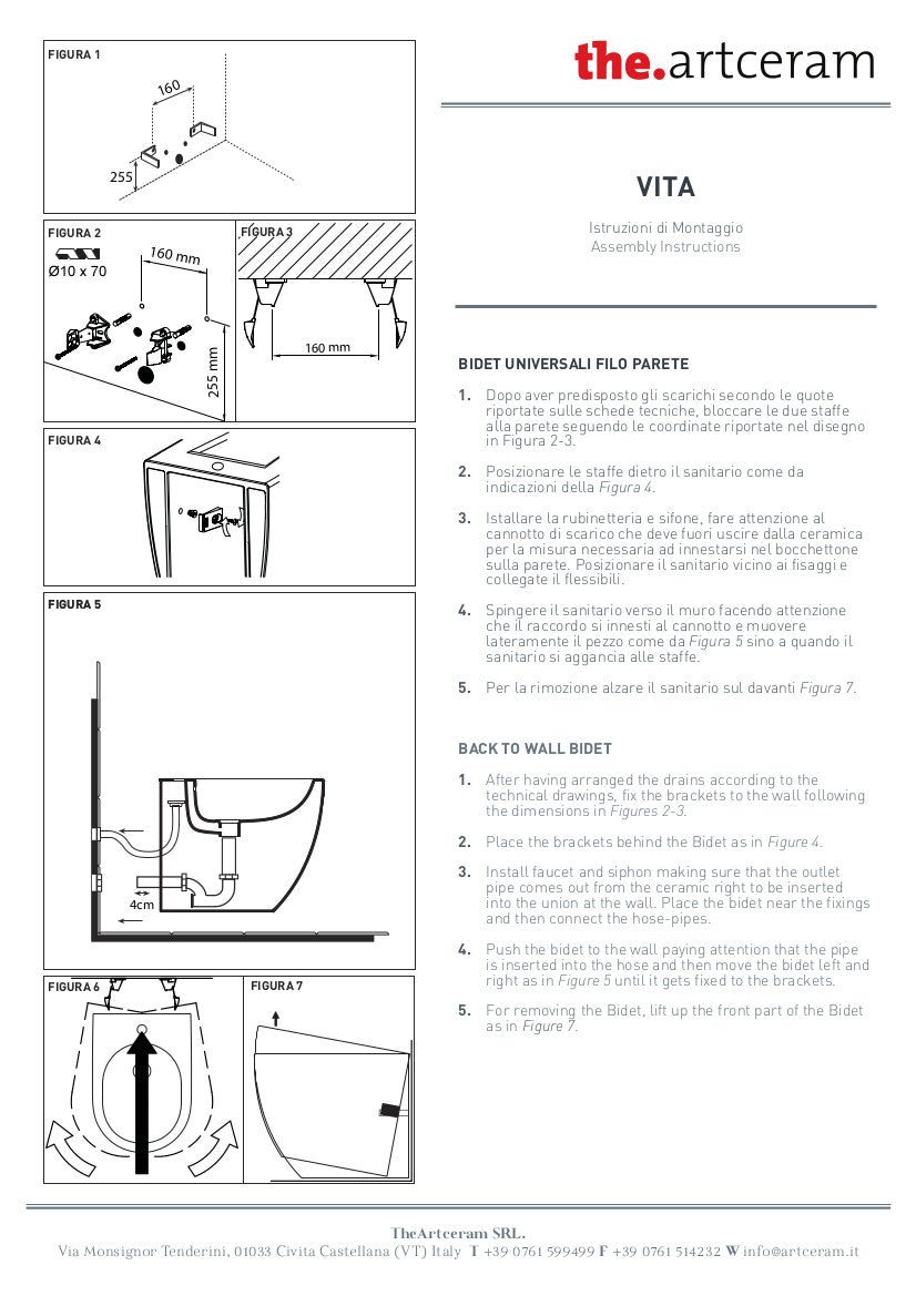 Bidet Filomuro 36X52 Vita