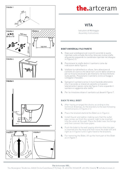 Bidet Filomuro 36X52 Vita