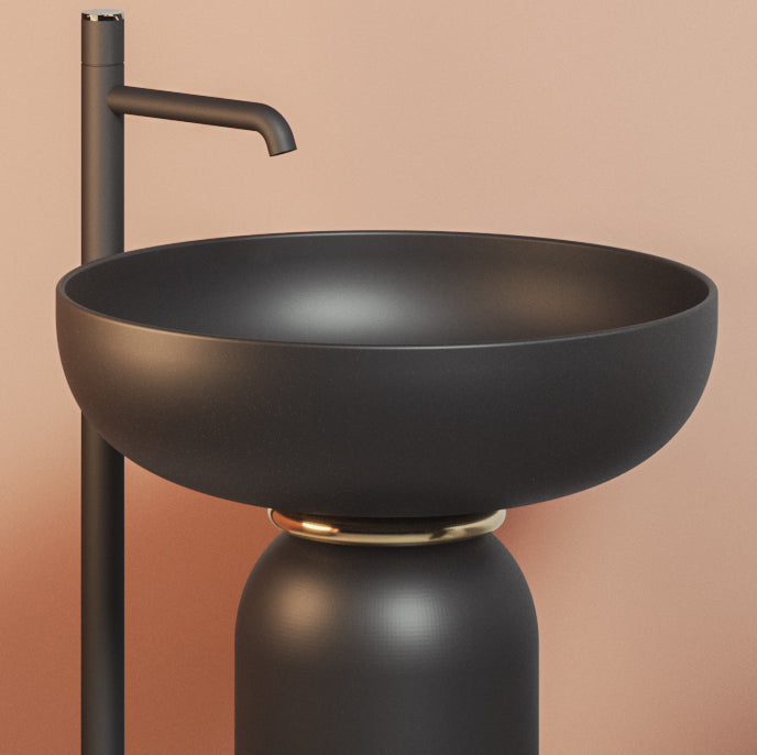Jolie Aufsatz-/Standwaschbecken, Durchmesser 50 cm