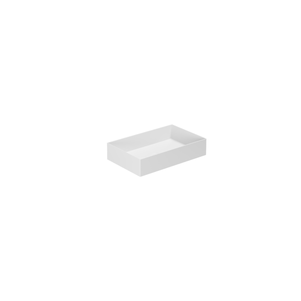 Lavabo appoggio/sospeso monoforo cm 60x38 Elegance Squared