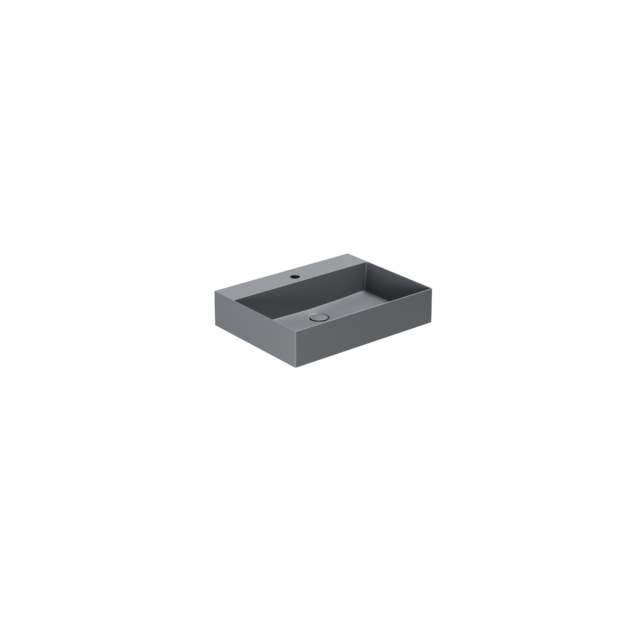 Lavabo appoggio/sospeso monoforo cm 60x45 Elegance Squared