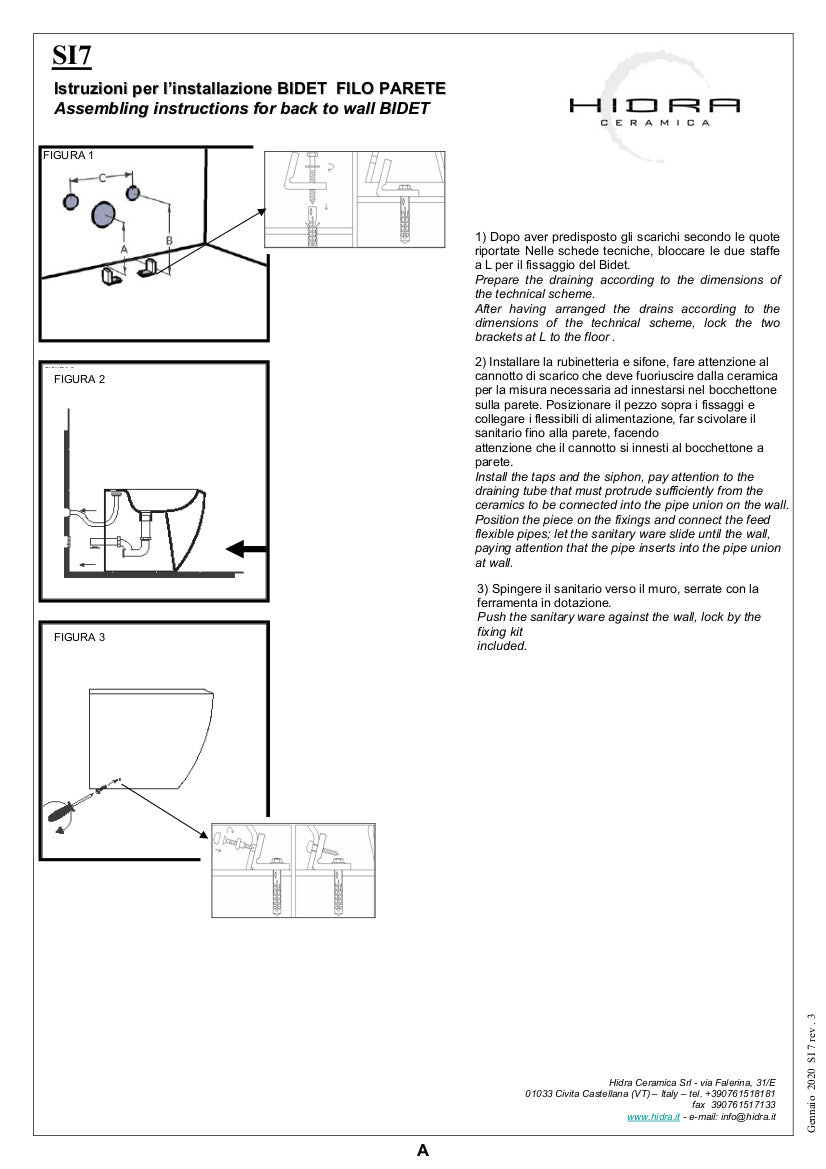 Tour 4.0 Wandbidet