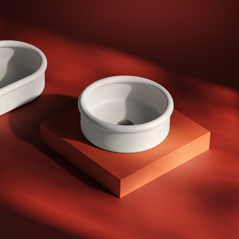 Vasque à poser ronde Brera 43 x 15 cm