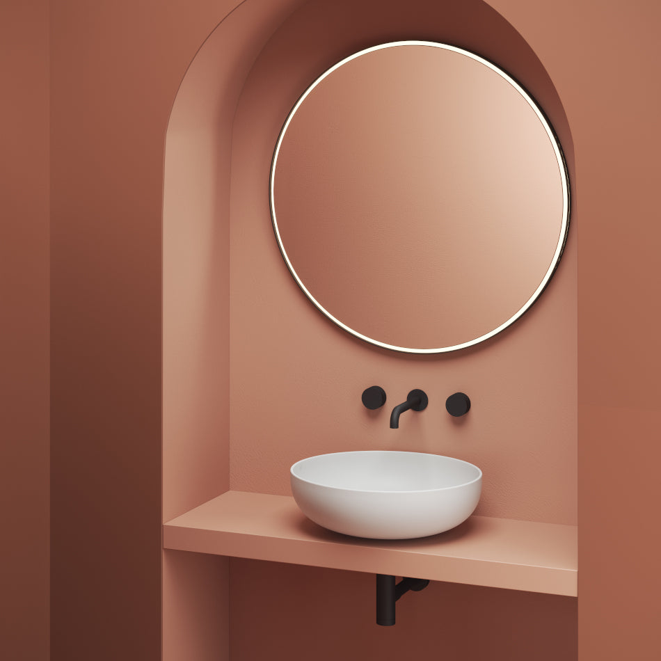 Jolie Aufsatz-/Standwaschbecken, Durchmesser 50 cm