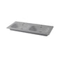 Qubo Square 121 cm Einbaukonsole mit Doppelwaschbecken