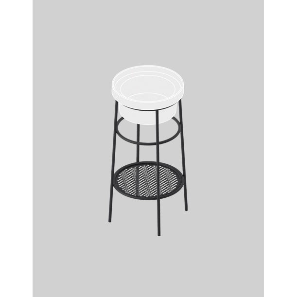 Structure de lavabo ronde de 40 cm, hors d'échelle