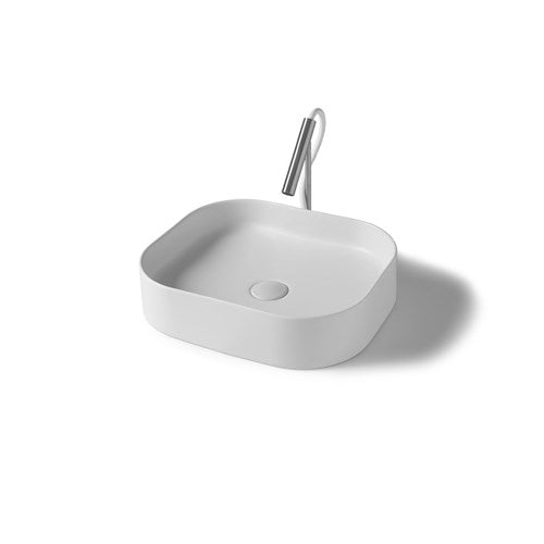 Vasque à poser mince de 38 pouces avec bord fin