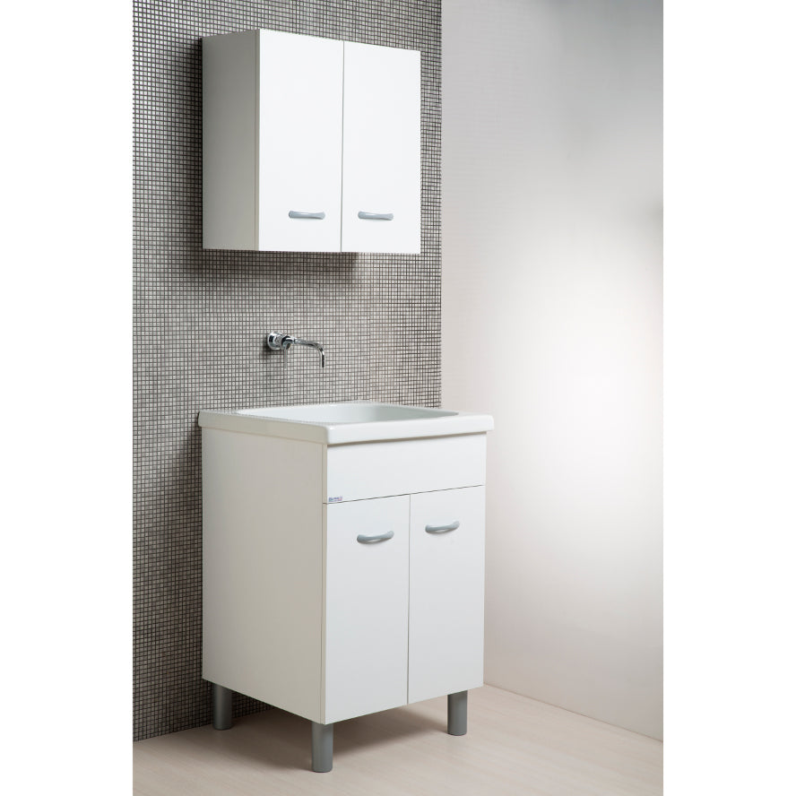 Lavabo Oceano 60x60 cm avec baignoire en céramique