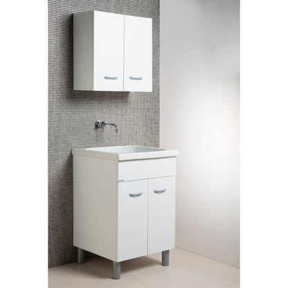 Lavabo Oceano 60x60 cm avec baignoire en céramique