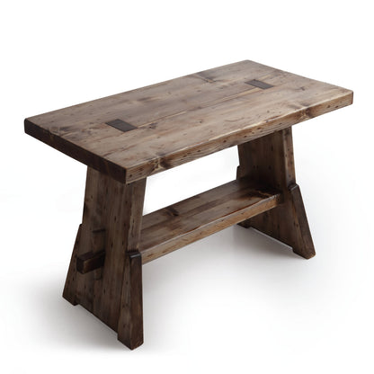 Bodentisch aus Holz mit Gestell