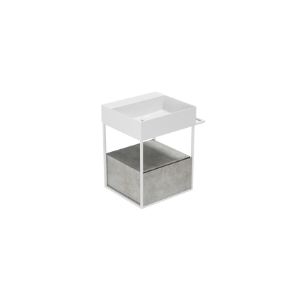 Struttura portalavabo cm 58x44,5xH52 cm con cassetto Elegance Squared