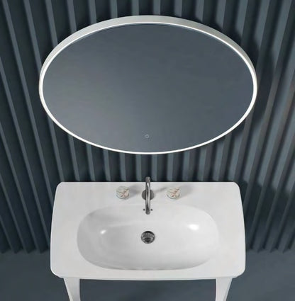 Miroir rond de 85 cm avec anneau lumineux LED