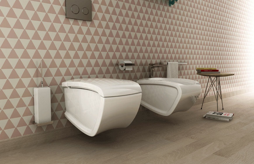 Hi-Line Wand-WC + Bidet