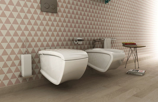 Toilettes suspendues Hi-Line avec bidet
