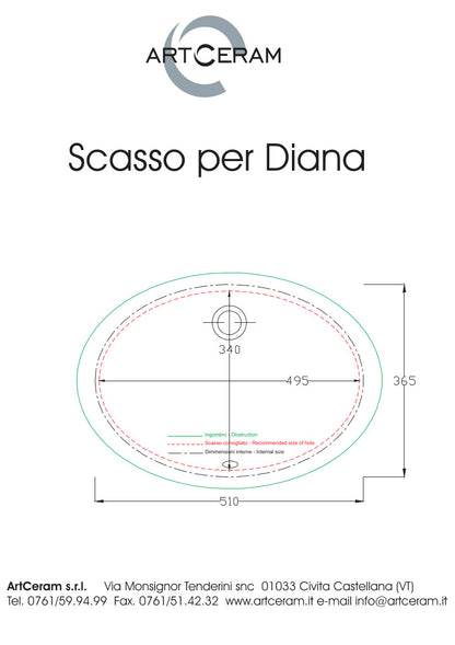 Diana Unterbauspüle 57x40 cm