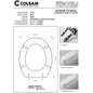 Abattant de toilette compatible avec Farnese/Nike/Partenopean
