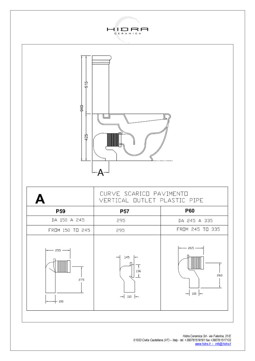 Ellade wandhängendes Monoblock-WC