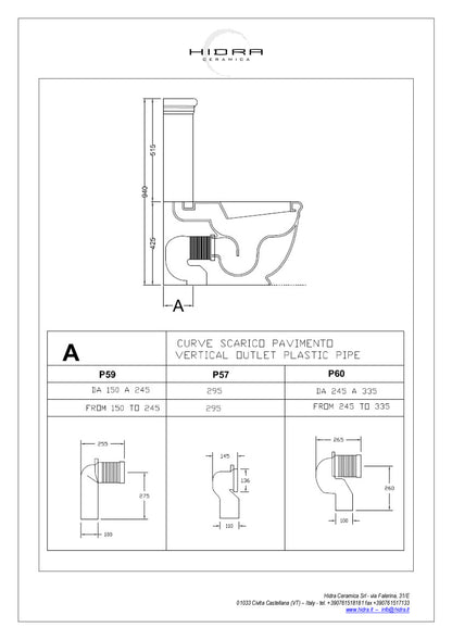 Ellade wandhängendes Monoblock-WC
