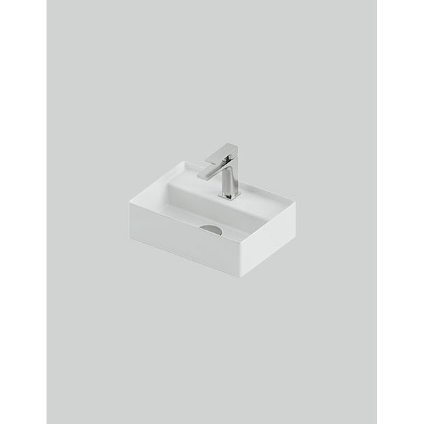 Lavabo suspendu/à poser 38 x 27 cm à marches
