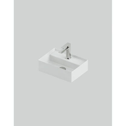 Lavabo suspendu/à poser 38 x 27 cm à marches