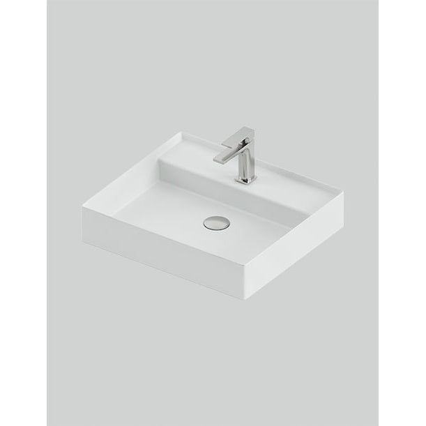 Wandhängendes/Aufsatzwaschbecken 55x48 cm Stufe