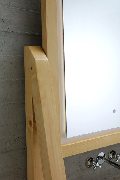 MEUBLES AVEC PLANCHER EN BOIS ET DRESSING AVEC MIROIR
