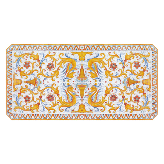 Table rectangulaire en pierre de lave Ricco Deruta Pieno